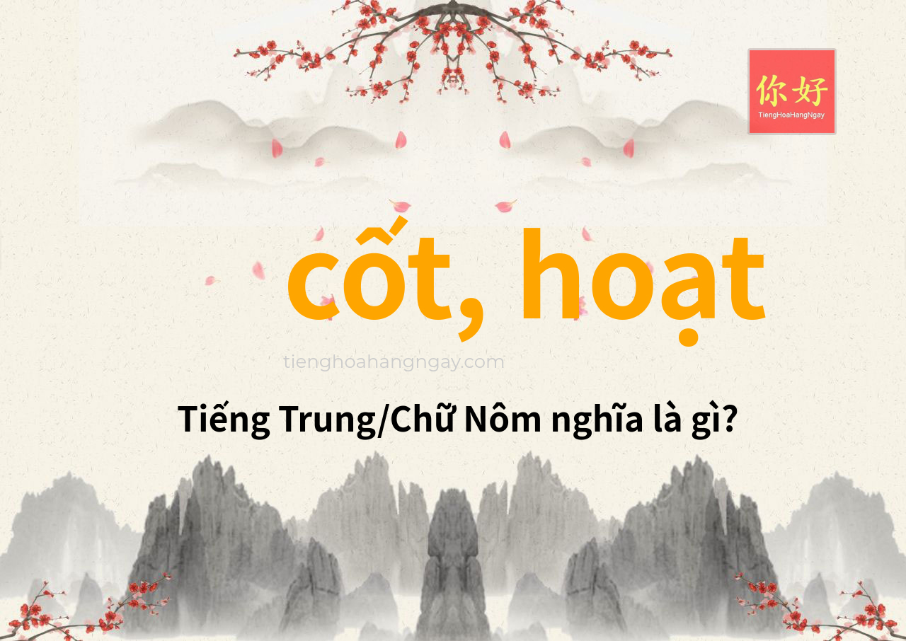 cốt, hoạt tiếng Trung là gì?